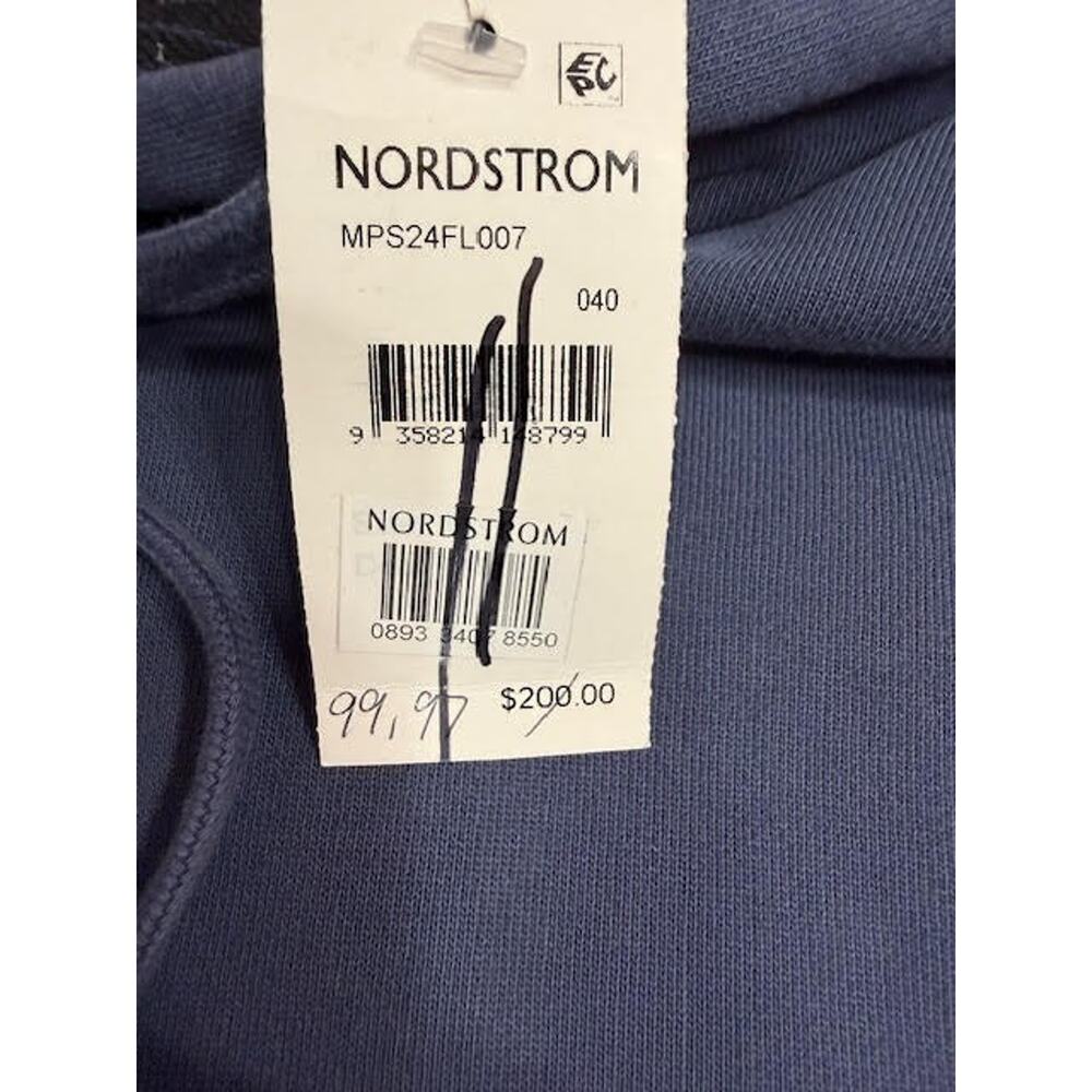 Ksubi Blue Pullover Hoodie Cross Print Streetwear Sweatshirt L NWT Flawed - Picture 7 of 10